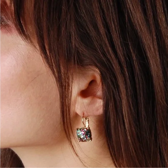 Kate Spade New York ♠️ emerald green jewelled drop earrings - Picture 8 of 10